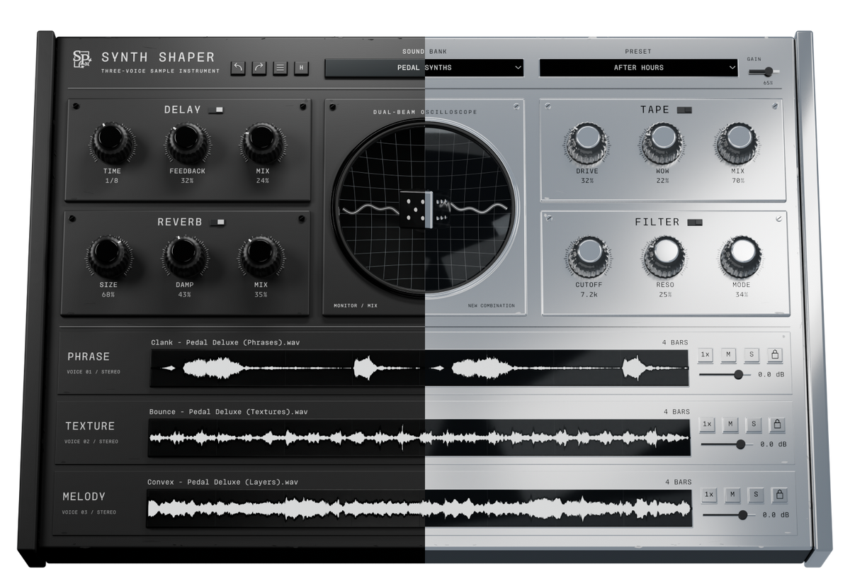 Synth Shaper Expanded in Matte Black and Chrome