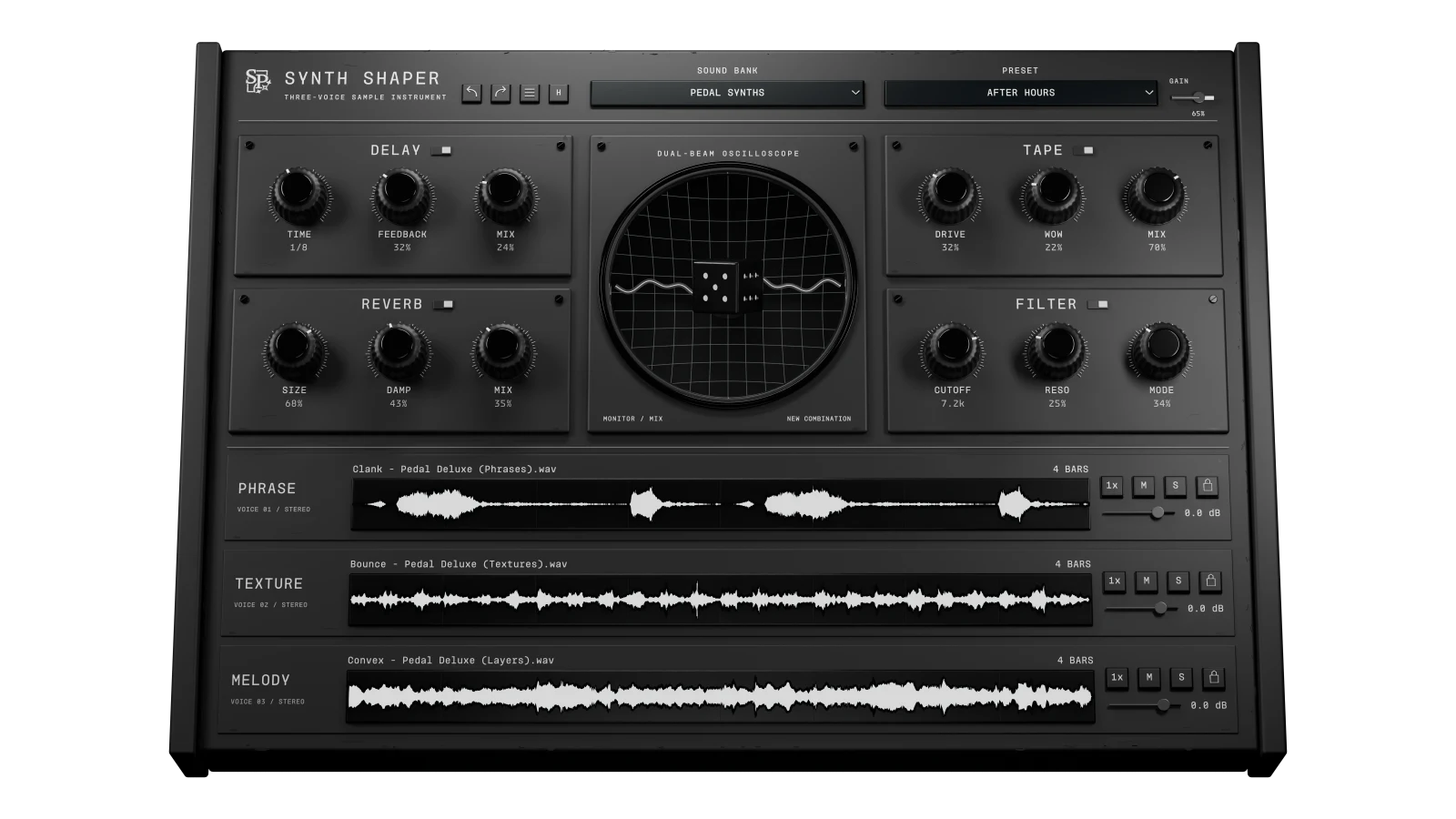 Synth Shaper in Matte Black